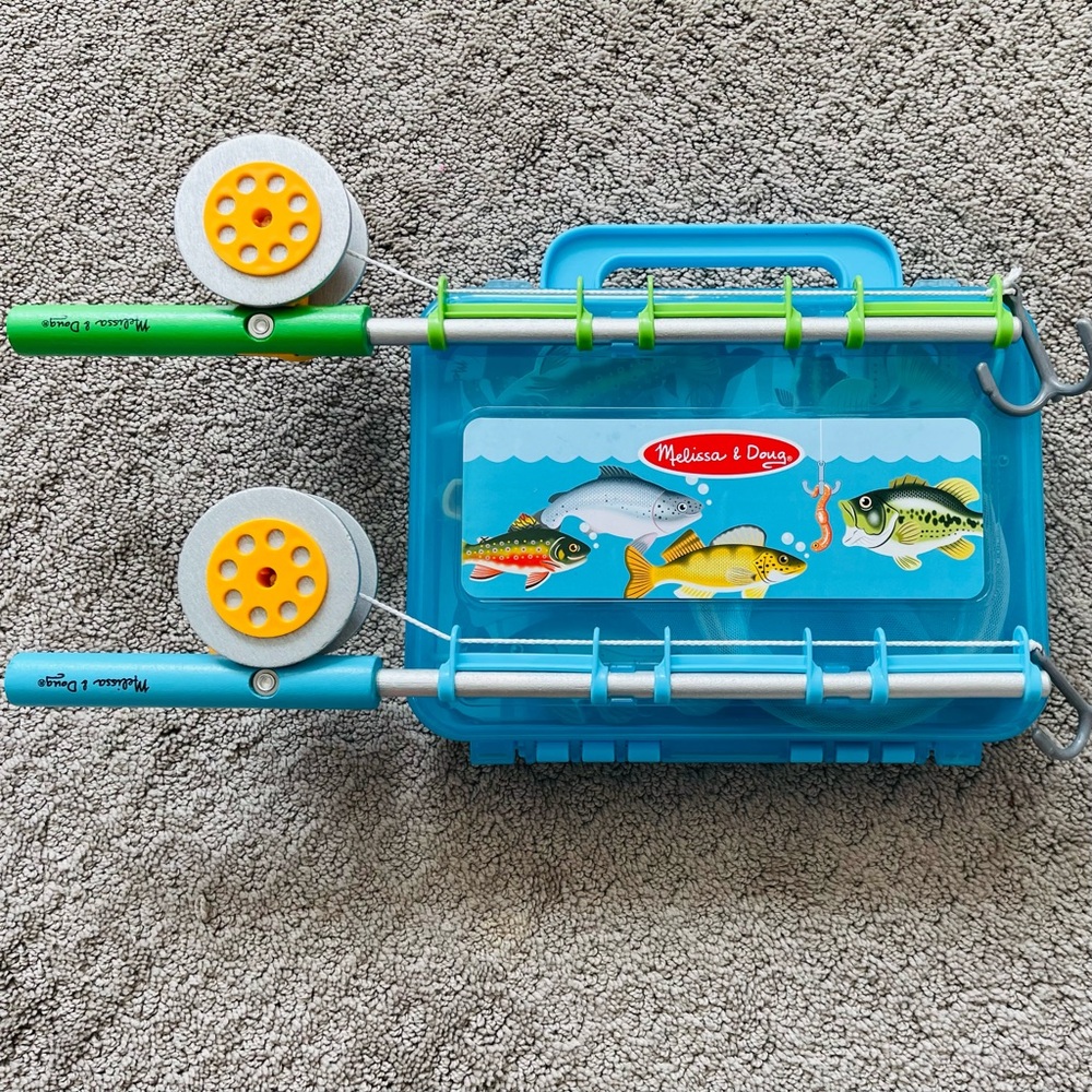 Melissa & Doug Fishing Toy Set - Blue and Green